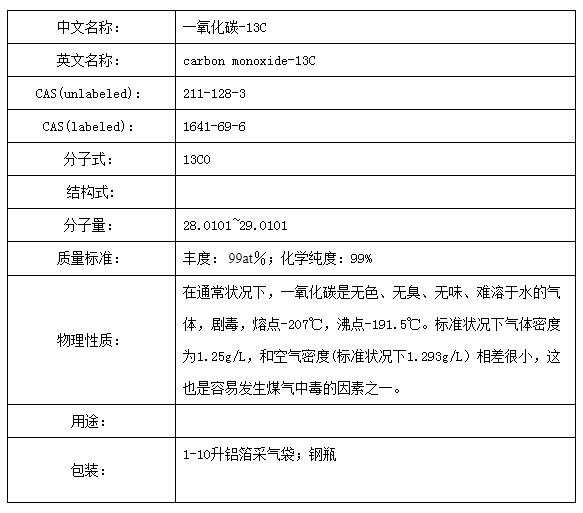 一氧化碳-13C同位素